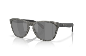 Image of Oakley Frogskins Sunglasses, Matte Grey Ink Fingerprint, PRIZM Black, OO9013-M055