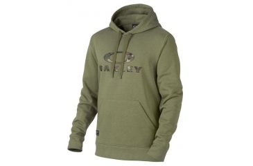 Image of Oakley Frontside PO Fleece, Worn Olive Light Heather, Medium 461352-75S-MD