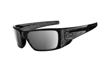Image of Oakley Fuel Cell Sunglasses - Polished Black/DkGryHistTxt/BlackIrPlr Lenses OO9096-07