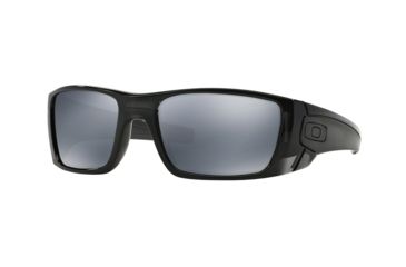 Image of Oakley Fuel Cell Sunglasses 909683-60 - Polished Black Ink Frame, Black Iridium Polarized Lenses