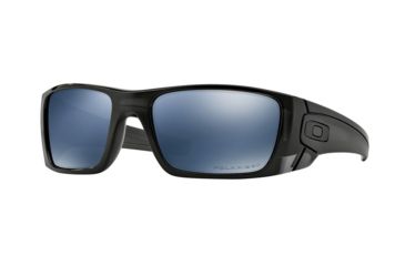 Image of Oakley Fuel Cell Sunglasses 909684-60 - Polished Black Ink Frame, Ice Iridium Polarized Lenses