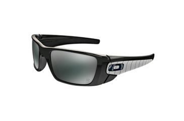 Image of Oakley Fuel Cell Sunglasses 909699-60 - Polished Black Frame, Black Iridium Lenses
