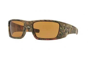 Image of Oakley Fuel Cell Sunglasses 9096D9-60 - Woodland Camo Frame, Bronze Polarized Lenses