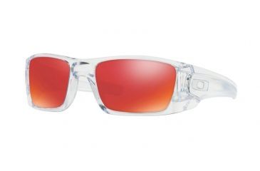 Image of Oakley Fuel Cell Sunglasses 9096H6-60 - Polished Clear Frame, Torch Iridium Lenses