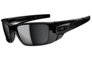 Image of Oakley Fuel Cell Sunglasses - Stephen Murray Polished Black Frame and Black Iridium Lens OO9096-61
