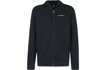 Image of Oakley Full Zip Basic Fleece Hoodie - Mens, Blackout, Medium, FOA400607-02E-M