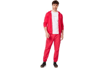 Image of Oakley Full Zip Basic Fleece Hoodie - Mens, Virtual Pink, Medium, 472568-89D-M