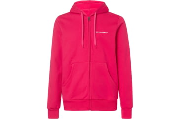 Image of Oakley Full Zip Basic Fleece Hoodie - Mens, Virtual Pink, Medium, 472568-89D-M