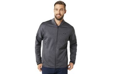 Image of Oakley Full Zip Golf Fleece - Mens, Forgediron Dk Htr, Extra Large 461661-25B-XL
