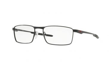Image of Oakley FULLER OX3227 Bifocal Prescription Eyeglasses 322703-55 - Polished Black Frame, Clear Lenses