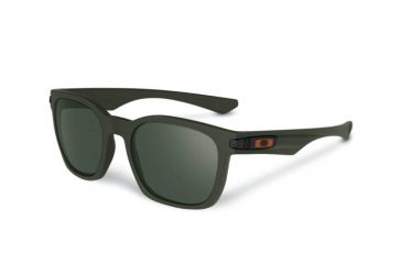Image of Oakley Garage Rock Mens Sunglasses Alpha Decay - Matte Dark Green Frame, Dark Grey Lens OO9175-30