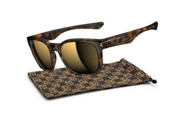 Image of Oakley Garage Rock Mens Sunglasses SW Gold Series Brown Tortoise Frame, 24K Polarized Lens OO9175-19