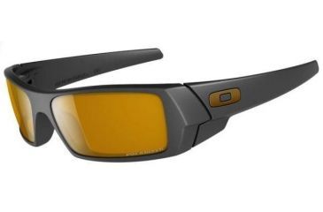 Image of Oakley Gascan , Asian Fit, Sunglasses, Matte Blk Frame and Bronze Polarized Lens OO9105-03