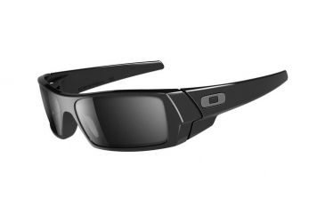 Image of Oakley Gascan (Asian Fit) Sunglasses, Polished Black Frame and Black Iridium Lens OO9105-01