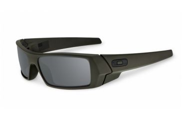 Image of Oakley Gascan Single Vision Prescription Sunglasses, MIL-SPEC Green Frame, 53-111SV