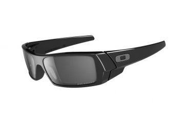 Image of Oakley GasCan Single Vision Prescription Sunglasses - Polished Black Frame 12-891