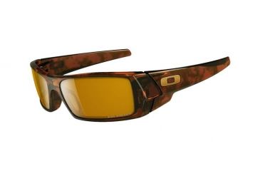 Image of Oakley GasCan Single Vision Prescription Sunglasses - Brown Tortoise Frame 12-855