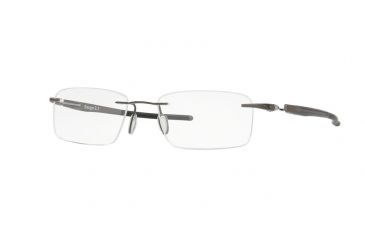 Image of Oakley GAUGE 3.1 OX5126 Bifocal Prescription Eyeglasses 512602-52 - Pewter Frame, Clear Lenses