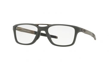 Image of Oakley GAUGE 7.2 ARCH OX8113 Eyeglass Frames 811302-53 - Satin Pavement Frame, Clear Lenses