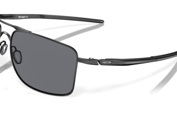 Image of Oakley GAUGE 8 OO4124 Sunglasses 412401-62 - Matte Black Frame, Grey Lenses