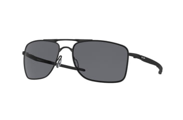 Image of Oakley GAUGE 8 OO4124 Sunglasses 412401-62 - Matte Black Frame, Grey Lenses