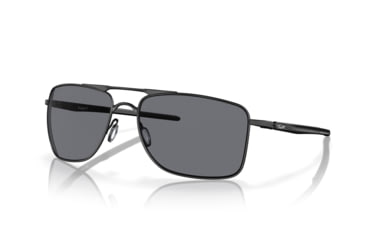 Image of Oakley GAUGE 8 OO4124 Sunglasses 412401-62 - Matte Black Frame, Grey Lenses