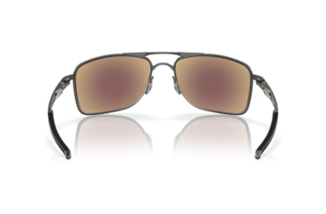 Image of Oakley GAUGE 8 OO4124 Sunglasses 412406-62 - Matte Gunmetal Frame, Prizm Sapphire Polarized Lenses