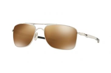 Image of Oakley GAUGE 8 OO4124 Single Vision Prescription Sunglasses, 57mm, Polished Chrome, OO4124-412409-57-SV