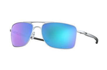 Image of Oakley GAUGE 8 OO4124 Single Vision Prescription Sunglasses, 62mm, Matte Lead, OO4124-412410-62-SV