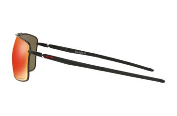 Image of Oakley GAUGE 8 OO4124 Single Vision Prescription Sunglasses, 57mm, Matte Black, OO4124-412413-57-SV