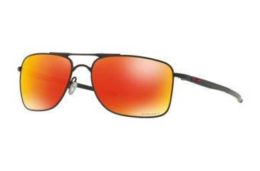 Image of Oakley GAUGE 8 OO4124 Single Vision Prescription Sunglasses, 57mm, Matte Black, OO4124-412413-57-SV