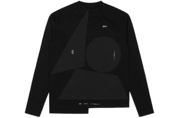 Image of Oakley Geometric Stitch Osr Long Sleeve Tee - Men's, Blackout, Small, 458143-02E-S
