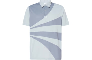 Image of Oakley Geometric Swing Polo - Mens, Fog Grey, Extra Small, FOA400126-27G-XS