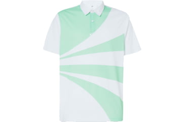 Image of Oakley Geometric Swing Polo - Mens, Fresh Green, Extra Small, FOA400126-7CF-XS