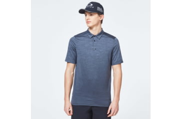 Image of Oakley Gradient Gravity 2.0 Polo - Mens, New Dark Grey Heather, 3XL, FOA400215-97F-XXXL