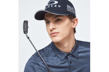 Image of Oakley Gradient Gravity 2.0 Polo - Mens, New Dark Grey Heather, 3XL, FOA400215-97F-XXXL