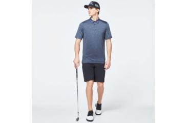 Image of Oakley Gradient Gravity 2.0 Polo - Mens, New Dark Grey Heather, 3XL, FOA400215-97F-XXXL
