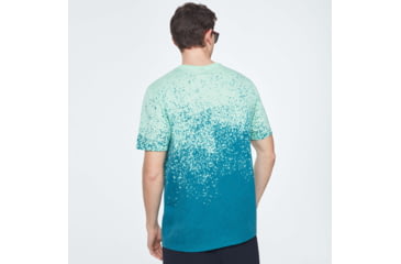 Image of Oakley Gradient Spray Short Sleeve Tee - Mens, Gradient Green Print, Large, FOA400062-93N-L