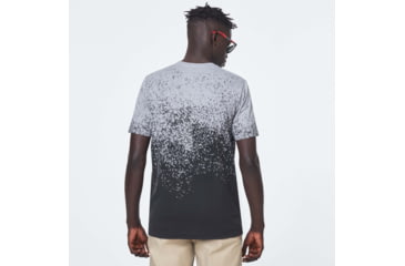 Image of Oakley Gradient Spray Short Sleeve Tee - Mens, Gradient Grey Print, Extra Large, FOA400062-95G-XL