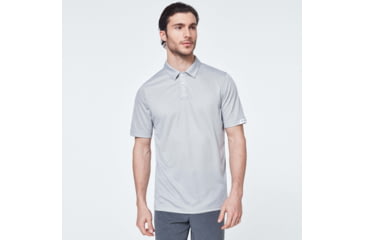Image of Oakley Gravity Short Sleeve Polo 2.0 - Mens, Fog Grey, 3XL, FOA400517-27G-XXXL