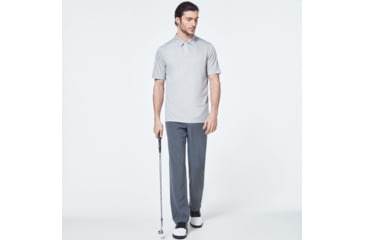 Image of Oakley Gravity Short Sleeve Polo 2.0 - Mens, Fog Grey, 3XL, FOA400517-27G-XXXL