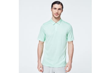 Image of Oakley Gravity Short Sleeve Polo 2.0 - Mens, Fresh Green, Extra Small, FOA400517-7CF-XS