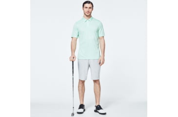 Image of Oakley Gravity Short Sleeve Polo 2.0 - Mens, Fresh Green, Extra Small, FOA400517-7CF-XS