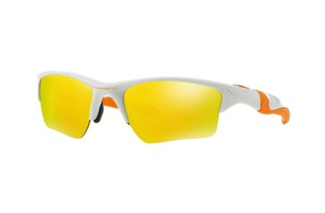 Image of Oakley HALF JACKET 2.0 XL OO9154 Single Vision Prescription Sunglasses OO9154-915452-62 - Lens Diameter 62 mm, Frame Color Polished White