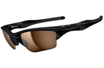Image of Oakley Half Jacket 2.0 XL Sunglasses, Bronze Polarized Lens, Polished Black Frame OO9154-29