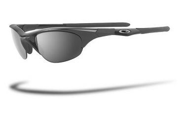 Image of Oakley Half Jacket Jet Black Frame w/ Black Iridium Lenses Sunglasses 03-614