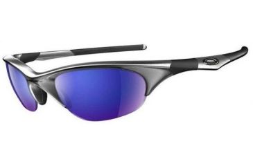 Image of Oakley Half Jacket Silver Frame w/ Ice Lenses Sunglasses 03-626