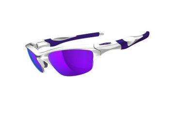 Image of Oakley Half Jacket 2pt0 Pearl Frame w/ Violet Iridium Lenses Men's Sunglasses OO9144-08
