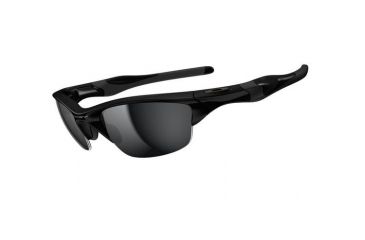 Image of Oakley Half Jacket 2pt0 Polished Black Frame w/ Black Iridium Lenses Men's Sunglasses OO9144-01