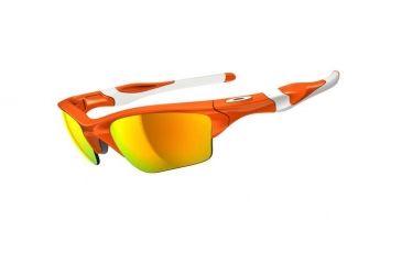 Image of Oakley Half Jacket 2pt0 XL Blood Orange Frame w/ Fire Lenses Men's Sunglasses OO9154-02